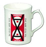 bone china topaz mug